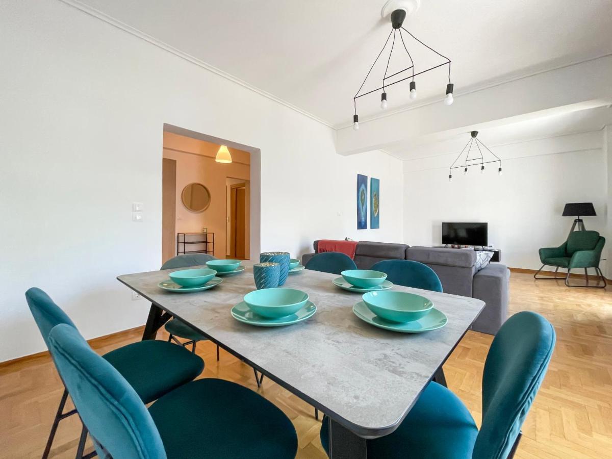Aristotelous Sunny 118Sqm Apt In Viktoria Athènes Extérieur photo